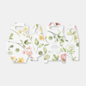 Moderne veldbloemen kalligrafie bruiloft Dank je Bedankdoosjes (Uitgevouwen)