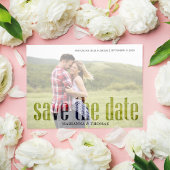 Moderne Vellum Simple Elegant Photo QR Code Websit Save The Date