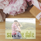 Moderne Vellum Simple Elegant Photo QR Code Websit Save The Date
