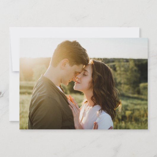 Moderne Vellum Typografie 2 Foto Bruiloft Save The Date (Achterkant)