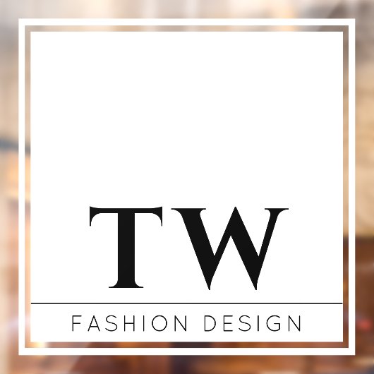 Moderne vensterstickers voor modebedrijven wit raamsticker (Vel 2)