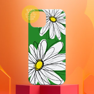 Moderne ventilator Tekening wit groen geel iPhone 16 Hoesje