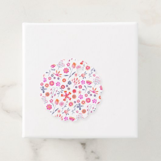 Moderne ventilatortuin bedankjes labels (In situ)