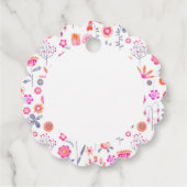 Moderne ventilatortuin bedankjes labels (Achterkant)