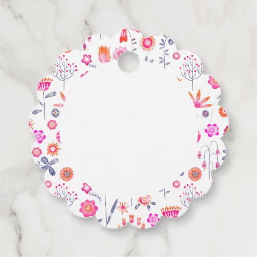 Moderne ventilatortuin bedankjes labels (Achterkant)