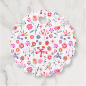 Moderne ventilatortuin bedankjes labels (Voorkant)