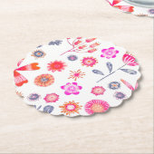 Moderne ventilatortuin kartonnen onderzetters (Gekanteld)