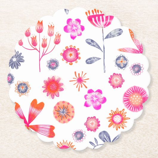 Moderne ventilatortuin kartonnen onderzetters (Voorkant)