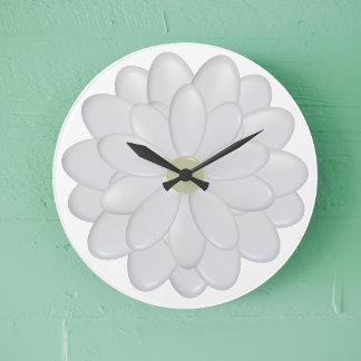 Moderne ventilatorwandklok in de Witte Dagen Grote Klok