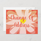 Moderne verandering in het ontwerp van de bloem va briefkaart (Voorkant / Achterkant)