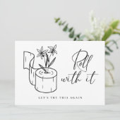 Moderne verandering van Datum Uitgestelde Geannule Kaart (Staand voorkant)