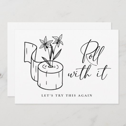 Moderne verandering van Datum Uitgestelde Geannule Kaart (Voorkant / Achterkant)