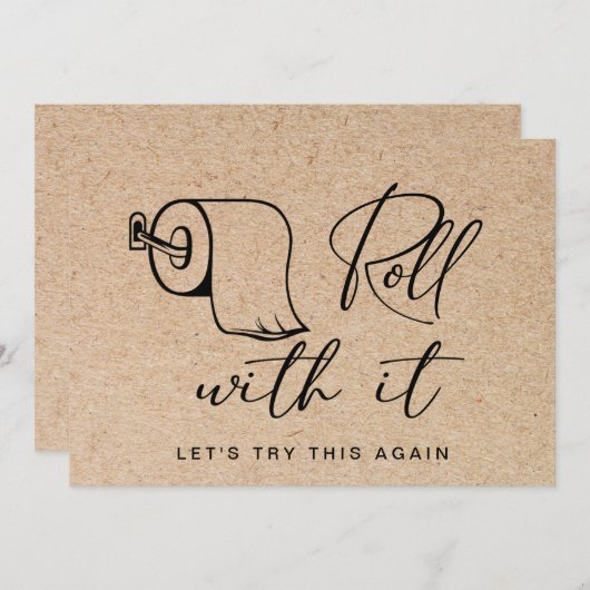 Moderne verandering van Datum Uitgestelde Geannule Kaart (Voorkant / Achterkant)