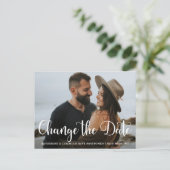 Moderne verandering van verzenddatum voor vaste we briefkaart (Staand voorkant)