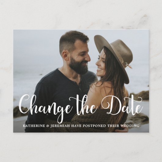 Moderne verandering van verzenddatum voor vaste we briefkaart (Voorkant)