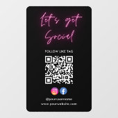 Moderne verbinding met het Amerikaanse Instagram F Raamsticker (Vel)