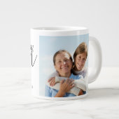 Moderne Verbluffende Moeder Foto Grote Koffiekop (Voorkant rechts)