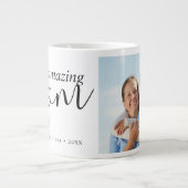 Moderne Verbluffende Moeder Foto Grote Koffiekop (Voorkant)