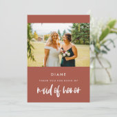 Moderne, verbrande baksteen Maid of Edelachtbare d Kaart (Staand voorkant)