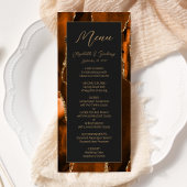 Moderne, verbrande Oranje goudmakerij Menu