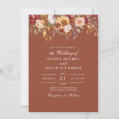 Moderne verbrande Sinaasappels terracotta wilde bl Kaart (Voorkant)