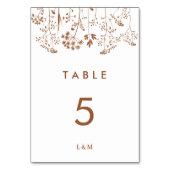 Moderne verbrande Sinaasappels wilde bloemen terra Kaart (Voorkant)