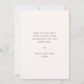 Moderne, verbrande steen Bridesmaid bedankt je kaa Kaart (Achterkant)