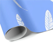 Moderne Veren Luxe Boho Collectie Cadeaupapier (Rol Hoek)