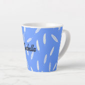Moderne Veren Luxe Boho Collectie Latte Mok (Rechterhoek)