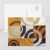 Moderne verf met cirkelpatronen briefkaart (Voorkant / Achterkant)