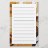 Moderne verf met cirkelpatronen briefpapier (Voorkant)