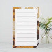 Moderne verf met cirkelpatronen briefpapier (Staand voorkant)