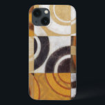 Moderne verf met cirkelpatronen iPhone 13 hoesje<br><div class="desc">Dit moderne schilderij is getekend door Norman Wyatt,  Jr. en heeft meerdere kleuren in negen vierkantjes. Goed voor een muur die kunst nodig heeft en voor iemand die hun kunstgooi wil oefenen!</div>