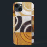 Moderne verf met cirkelpatronen Case-Mate iPhone case<br><div class="desc">Dit moderne schilderij is getekend door Norman Wyatt,  Jr. en heeft meerdere kleuren in negen vierkantjes. Goed voor een muur die kunst nodig heeft en voor iemand die hun kunstgooi wil oefenen!</div>