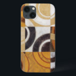 Moderne verf met cirkelpatronen iPhone 13 hoesje<br><div class="desc">Dit moderne schilderij is getekend door Norman Wyatt,  Jr. en heeft meerdere kleuren in negen vierkantjes. Goed voor een muur die kunst nodig heeft en voor iemand die hun kunstgooi wil oefenen!</div>