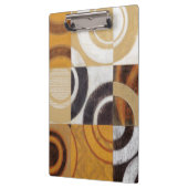 Moderne verf met cirkelpatronen klembord (Links)