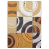 Moderne verf met cirkelpatronen klembord (Achterkant)