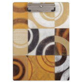 Moderne verf met cirkelpatronen klembord (Voorkant)
