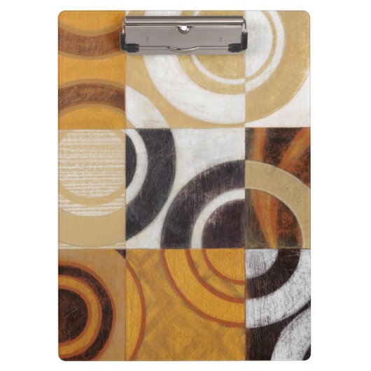 Moderne verf met cirkelpatronen klembord (Voorkant)