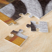 Moderne verf met cirkelpatronen legpuzzel (Zijkant)