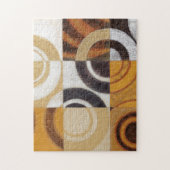 Moderne verf met cirkelpatronen legpuzzel (Verticaal)