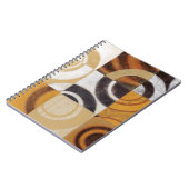 Moderne verf met cirkelpatronen notitieboek (Linkerzijde)