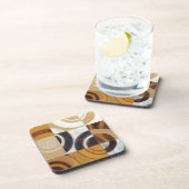 Moderne verf met cirkelpatronen onderzetter (Rechterzijde)