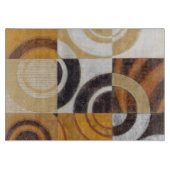 Moderne verf met cirkelpatronen snijplank (Voorkant)