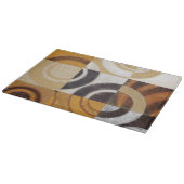 Moderne verf met cirkelpatronen snijplank (Hoek)