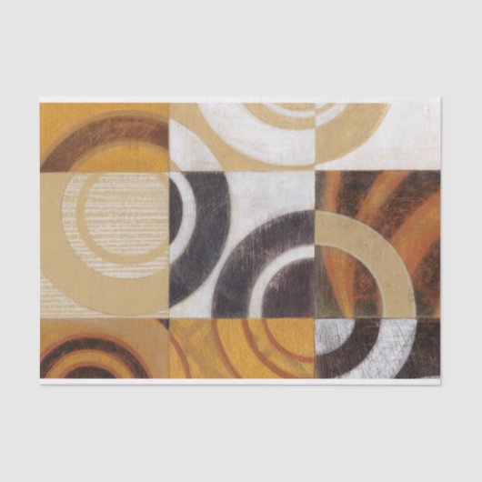 Moderne verf met cirkelpatronen tissuepapier (Voorkant)