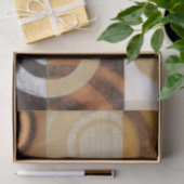 Moderne verf met cirkelpatronen tissuepapier (Geschenk)