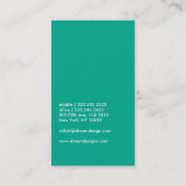 Moderne Verf Splatter Schilderij Bedrijf Schilder Visitekaartje (Achterkant)