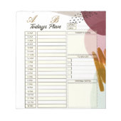 Moderne verfdagplanner notitieblok (Voorkant)