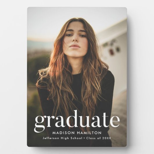 Moderne verfijnde Afstuderen foto Fotoplaat (voorkant)